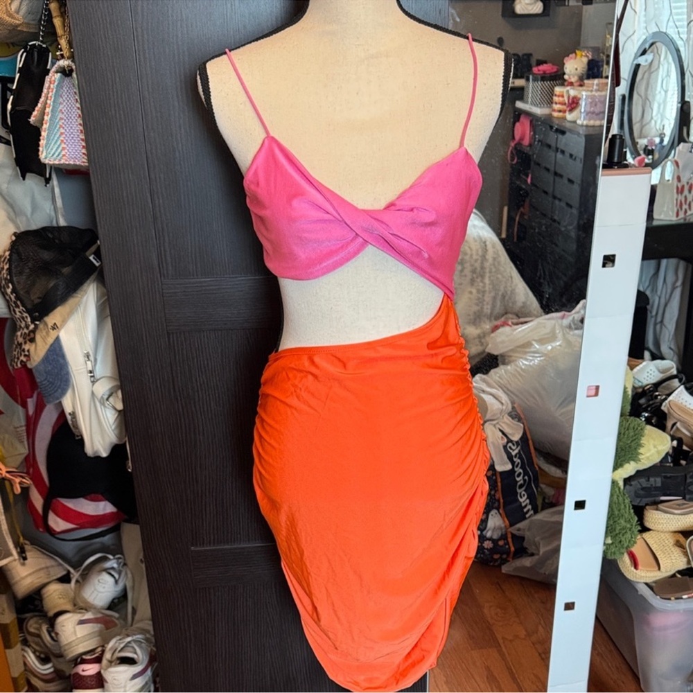 Mixed Styles Women's Swim & Dress Collection - Gray, Orange, Pink, Yellow Swirl - Picture 15 of 15